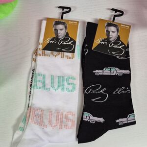 Elvis Presley Themed Socks Size 7-12 New